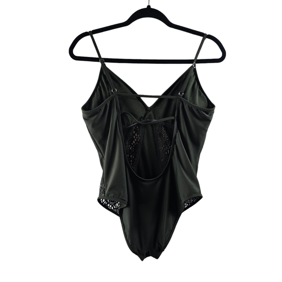 ⭐️NWOT Mossimo Olive Green One Piece Swimwear Sz XL - Picture 4 of 9